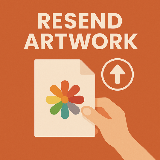 Resend your DTF artwork – upload updated design before printing starts

